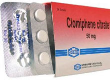 clomiphene works progesterone